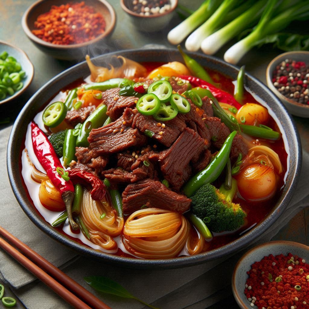 麻辣蔥燒牛肉高湯